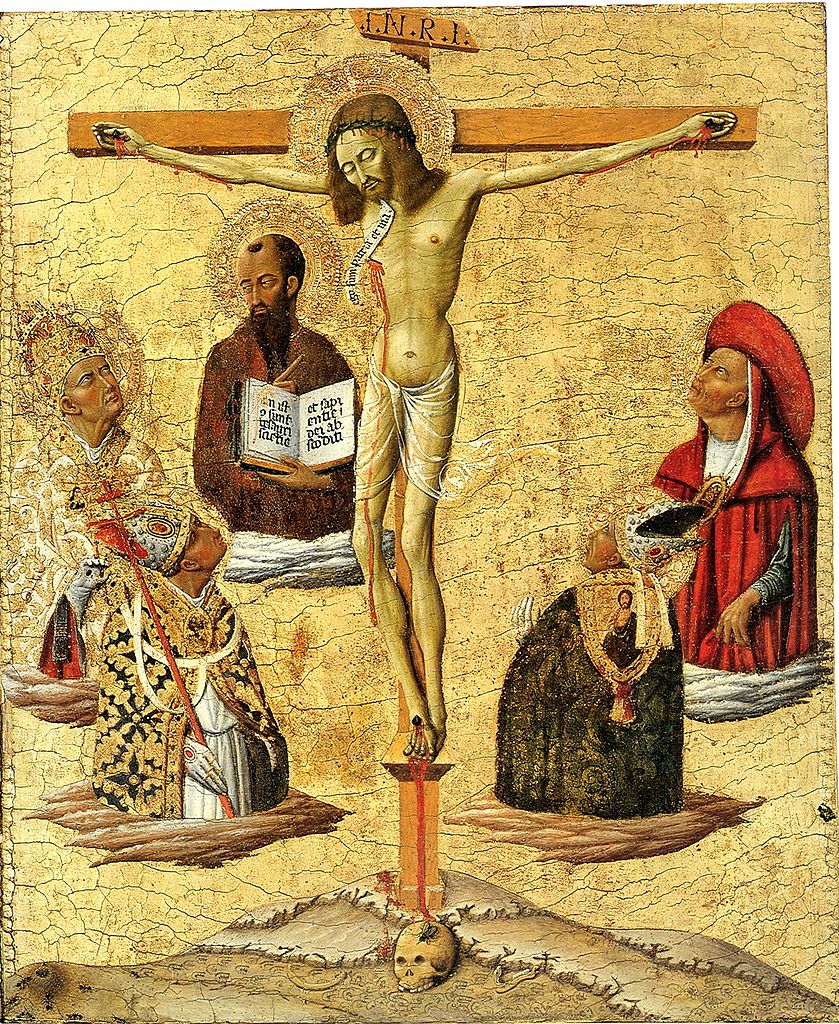 Matteo di Giovanni, Mystische Kreuzigung, ca. 1445