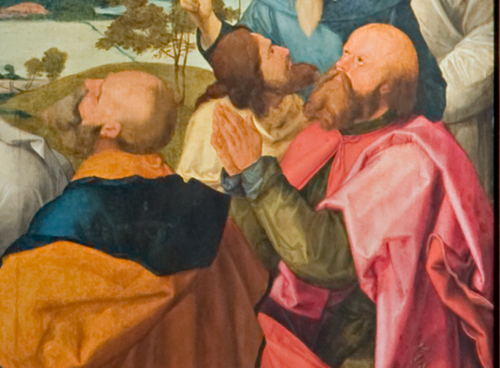 Aus Jobst Harrichs Rekonstruktion: Betende Hände des Apostels