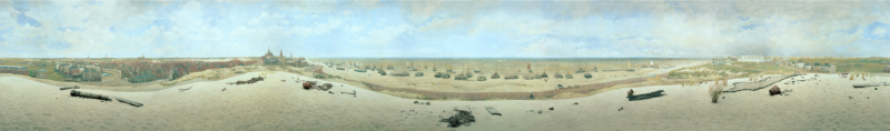 Hendrik Willem Mesdag, Panorama von Scheveningen, 1881