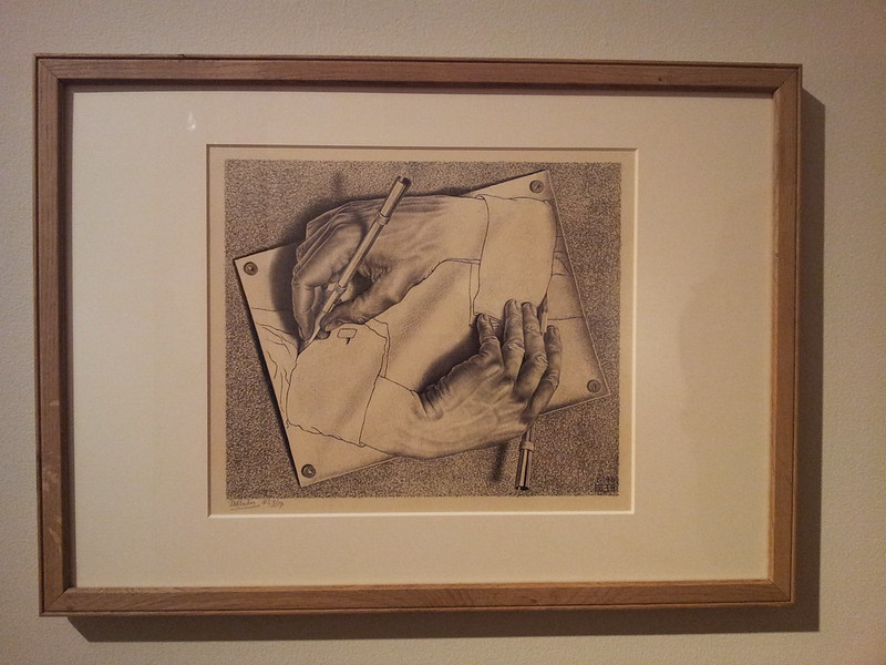MC Escher, Drawing Hands
