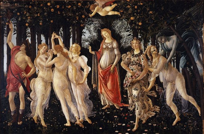 Sandro Botticelli, Primavera, 1482 Sandro Botticelli, Primavera, 1482