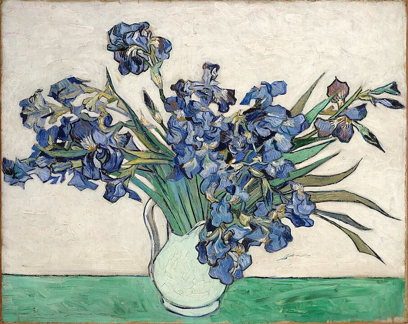 Vincent van Gogh, Vase mit Schwertlilien, Mai 1890