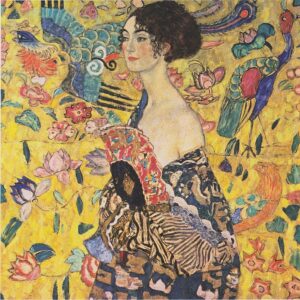 Gustav Klimt, Dame mit Fächer, 1917 - 1918