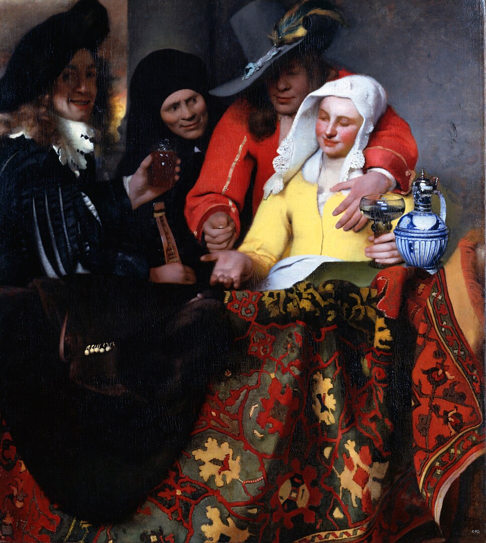 Jan Vermeer, Bei der Kupplerin, 1656