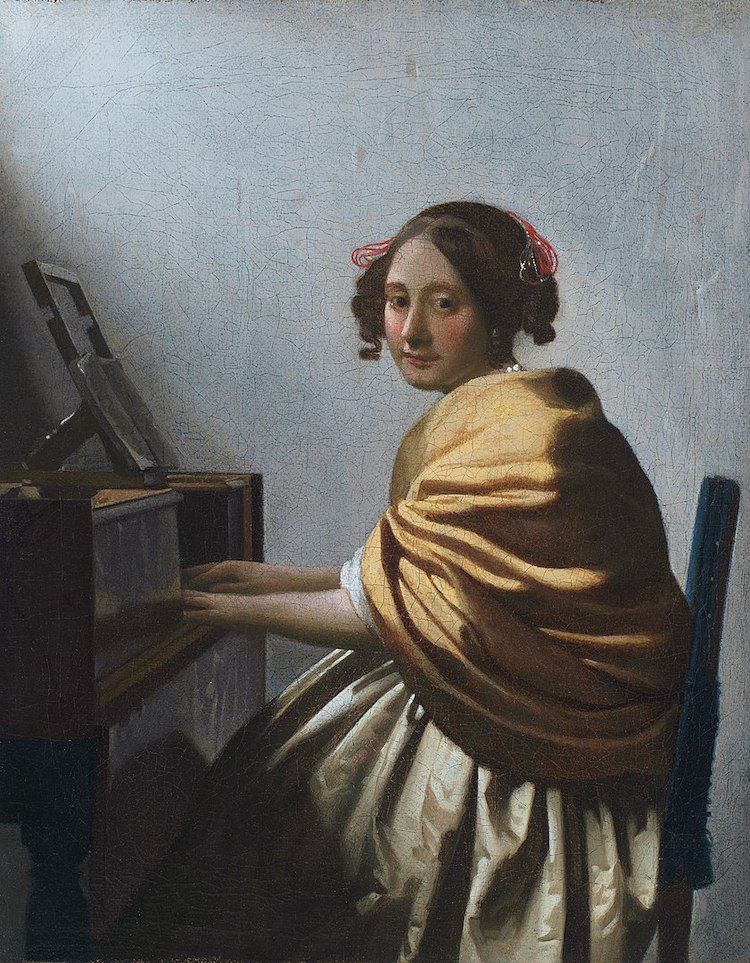 Jan Vermeer, Dame am Virginal, 1670 - 1672