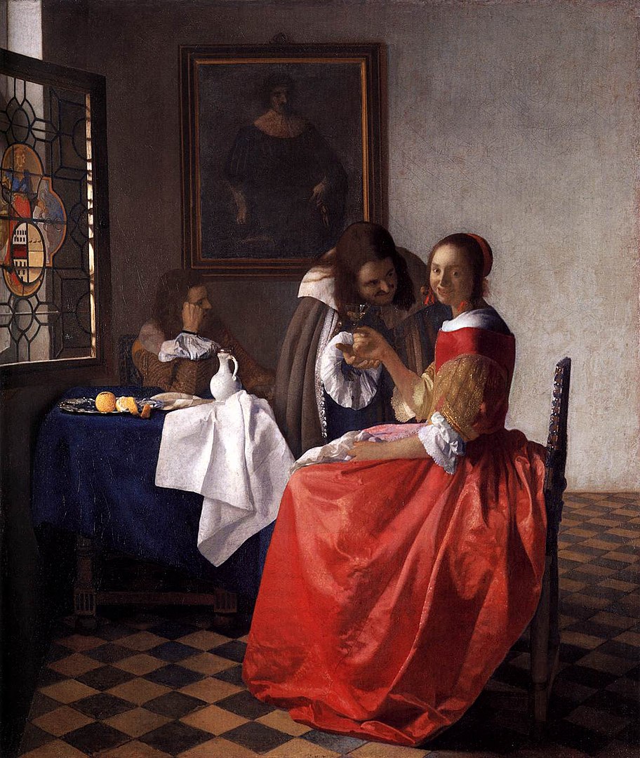 Jan Vermeer, Das Mädchen mit dem Weinglas, 1659 - 1660