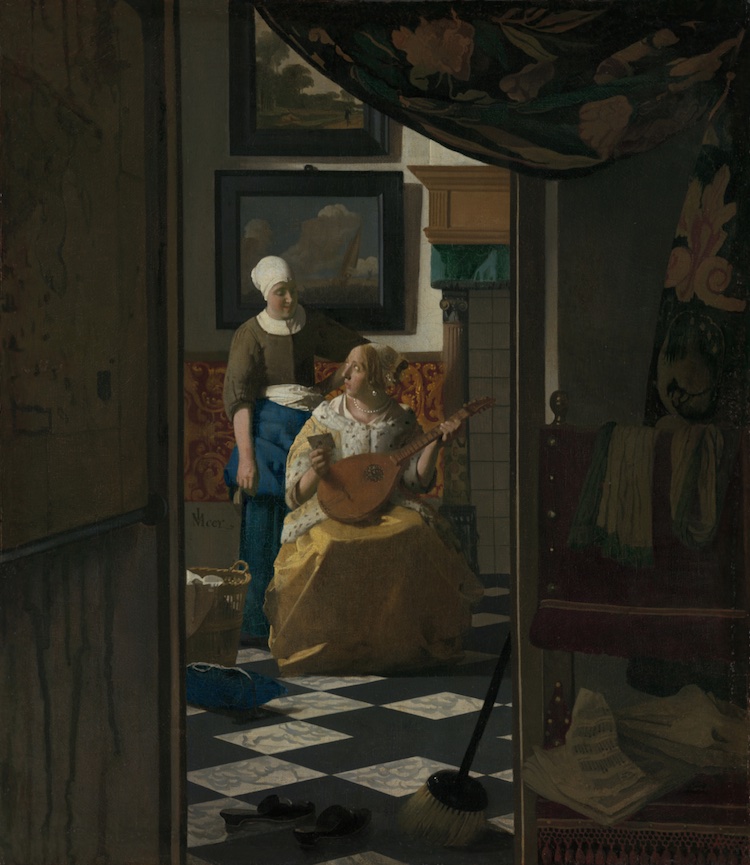 Jan Vermeer, Der Liebesbrief, 1669-1670 jpeg