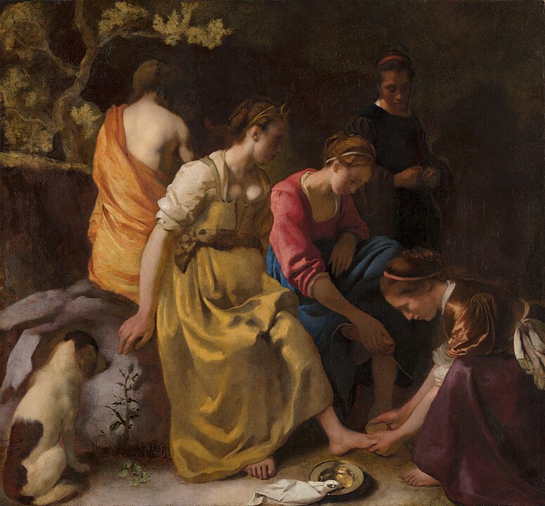 Jan Vermeer, Diana mit ihren Gefährtinnen, 1655/1656
