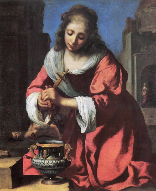 Jan Vermeer, Die heilige Praxedis, 1655