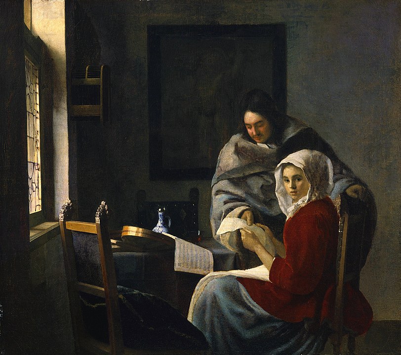 Jan Vermeer, Die unterbrochene Musikstunde, 1659 - 1660