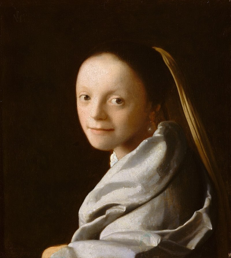 Jan Vermeer, Porträt einer jungen Frau, 1665-1667