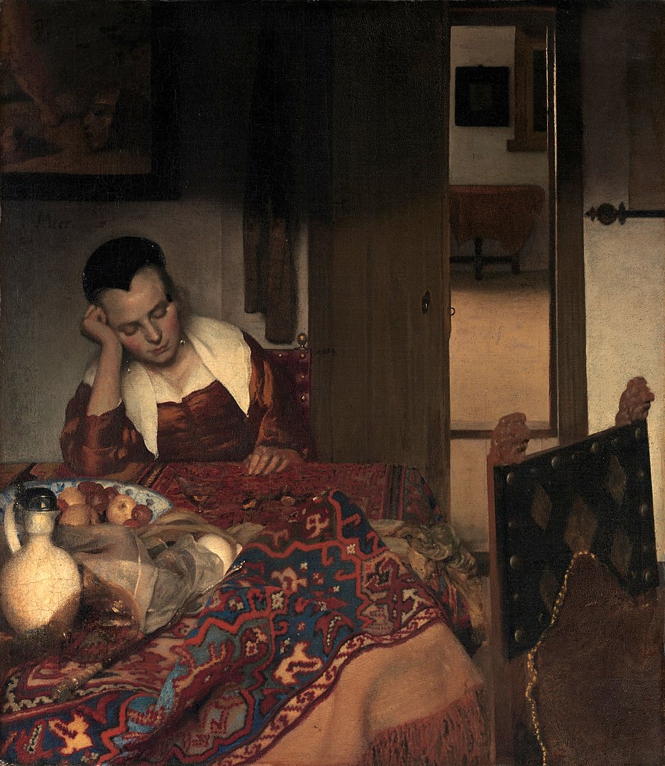 Jan Vermeer, Schlafendes Mädchen, 1657