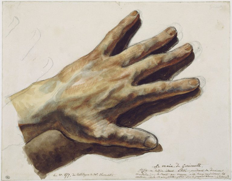 Théodore Géricault, Die linke Hand, 1824