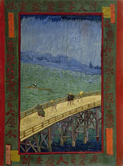 Vincent Van Gogh Brücke im Regen nach Hiroshige